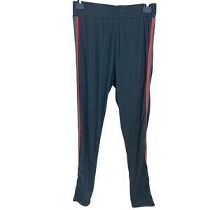 Striped Leggings Black